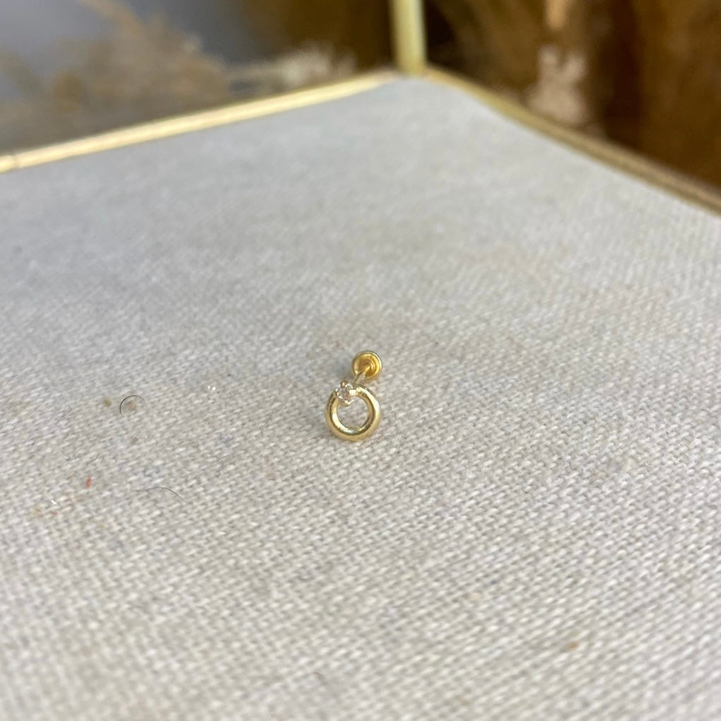 Arete Halo Mini - Oro 10k