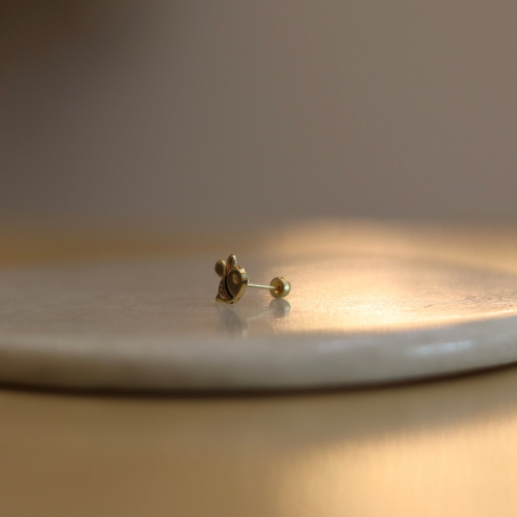 Arete Abeja - Oro 10k