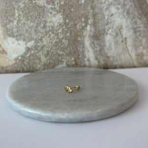 ARETE CORAZON DOBLE ORO 10K