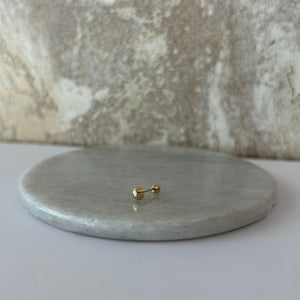 ARETE BISELADO MINI ORO 10K