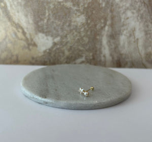 ARETE STAR PEARL ORO 10K
